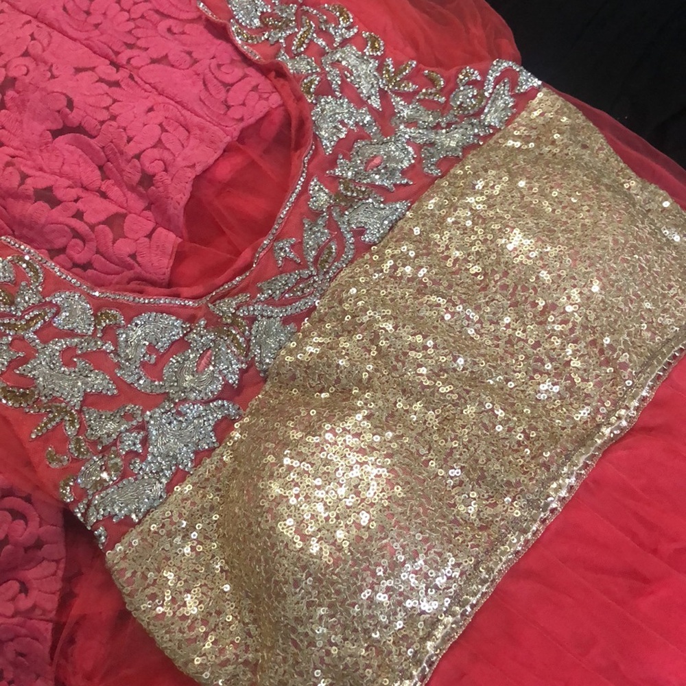 Pretty in pretty Indian gown. - Picture 2 of 10